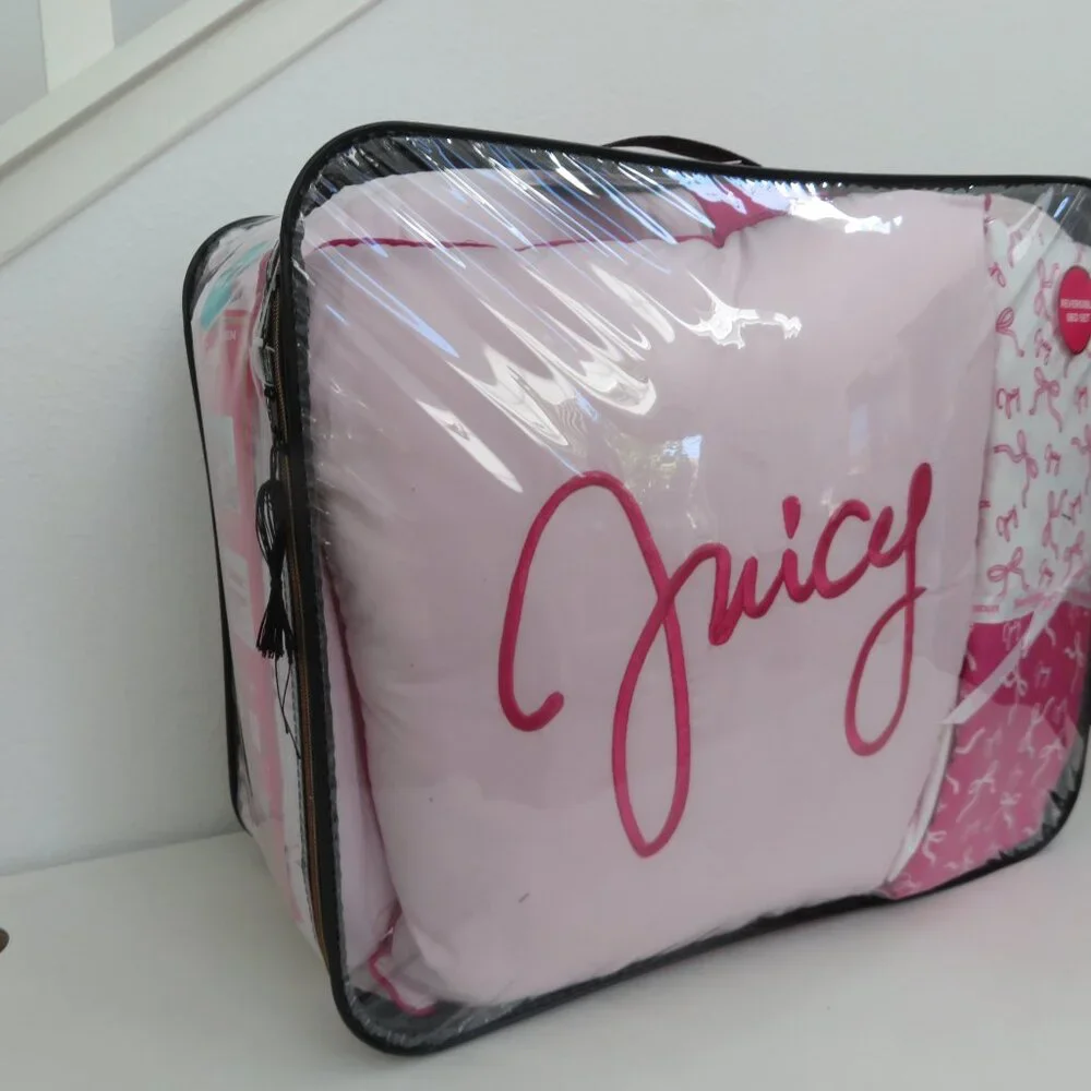 Juicy Couture Pink queen 8-piece Reversible comforter Bedding sets